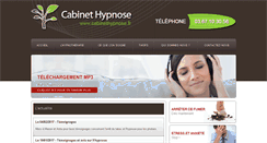 Desktop Screenshot of cabinethypnose.com