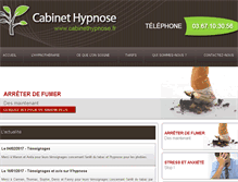 Tablet Screenshot of cabinethypnose.com